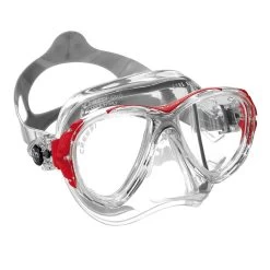 Masque EYES EVOLUTION CRYSTAL CRESSI -Plongée Soldes masque eyes evo crystal rouge 1