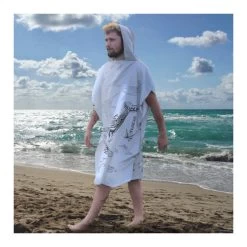 Poncho KANUMERA 7 Poncho KANUMERA -Plongée Soldes poncho gris clair 2