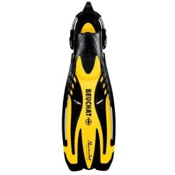 Palmes POWER JET BEUCHAT Réglables à Ressort -Plongée Soldes powet jet jaune 3