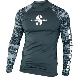Lycra RASH GUARD GRAPHITE SCUBAPRO UPF 50 Manches Longues Homme