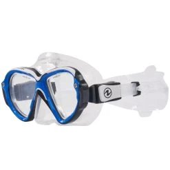 Masque REVEAL ULTRAFIT AQUALUNG + Verres POSITIFS -Plongée Soldes reveal uf bleu blanc 1 2