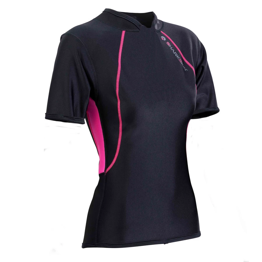 Top SHORT SLEEVES VEST CHILLPROOF SHARKSKIN Dame Manches Courtes Rose 3 Top SHORT SLEEVES VEST CHILLPROOF SHARKSKIN Dame Manches Courtes Rose