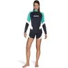 Top RASHGUARD Loose Fit MARES Manches Longues Dame Turquoise -Plongée Soldes top rashguard loose fit ml dame aq 2