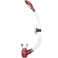 Tuba SPECTRA SCUBAPRO -Plongée Soldes tuba spectra transparent rouge 1